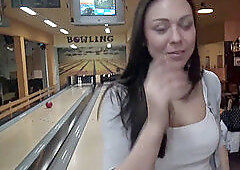 HUNT4K. Pretty nymph torn up for money in front of beau and other people