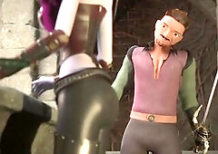 3DGSPOT - Breasty Elf Dominates A Stud In A Fight And Is Rewarded By His Knob! CG ANIMATION!
