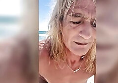 Sex show Chaturbate, mobile version 4K, nudist beach, t-girl and dude, Gigi and Dave 07-05-2025, p1