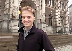 Blond-haired dude enjoying passionate sex in POV