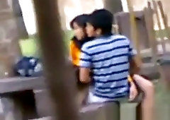 Paki Indian Public Sex On Bench