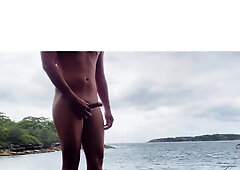 Naked Beach Scorching Up & Spread out(including urinating)