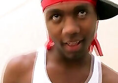 Black blows white schlong