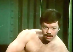 Beefy Guy Wanking in Jail