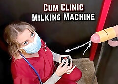 Cum Clinic Gloryhole - Milking Machine Drains Blue Balls