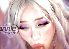 Blond fellatio Close UP - anniemaymay