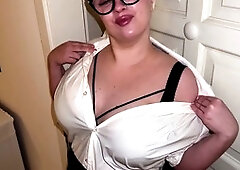 Ash-blonde, big tits, internal cumshot