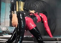 Cybil Troy Rubber Strap-On Slut