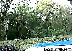 James and Caike enjoys bareback Anal Fuck on Camp Trip