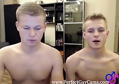 Blonde fuckers are making an amateur gay video