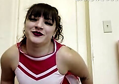 POV Daddys Girl Bratty Cheerleader Sassy JOI Tease Cum Countdown Self Spanking Pussy Play For Coach