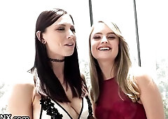 LesbianX - Aidra Fox Drills Playgirl's Booty With Massive Ding-dong