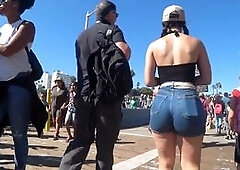 candid pawg tight shorts