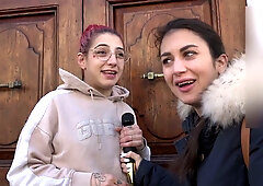 Francesca Palma and Jasmin Carrera share steamy behind-the-scenes moments from outdoor shoot