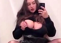 Louisa Khovanski fun with me in the dresssing room