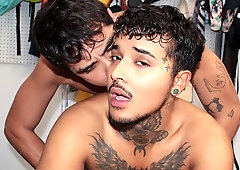 Victor Pleases and Xtian Mingle fuck with no regard