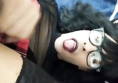 Trans Self Facial and Cum Eating Cumslut