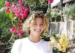 Thin, happy wife Vacation foto & movie scene & audio compilation