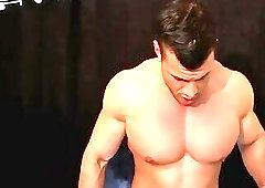 Joshua shows off his beautiful muscles