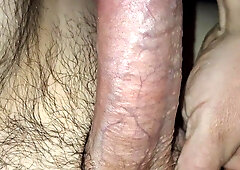 Ample manhood pre jizm