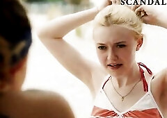 Dakota Fanning & Elizabeth Olsen Undressed Scene On ScandalPlanet.Com