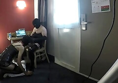 Docile Submissive Games with a TV CD