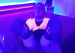 Sofia's Neon Vibrator Ride