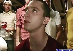 Analized hazing teens jizzed on ass