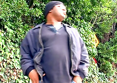 Young white guy sucks and fucks chubby black thug