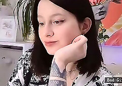 Chubby tattooed very pretty huge tits teen babe