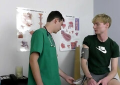 He Whimpers As Nurse Fills Him Up Raw