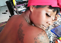 ebony honey teasing me before hook-up