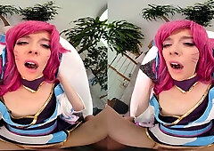 Pink LOL Cosplay Vr: Blowjob, Cowgirl  Cumshot Porn