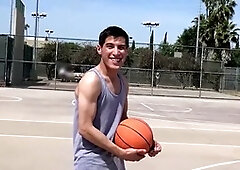 Ian makes quick cash by handling a huge cock and riding it hard in this steamy scene