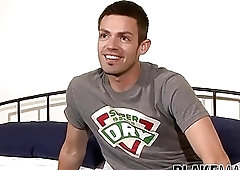 Young twinks jerk off and play with toy