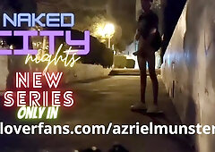 Azriel Munster's public exhibitionist adventure: Risky public sex with a big-dicked guy and his buddy