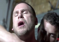 Handsome Muscular Hunk Anal Breeds Trainer And Makes Him Cum 9 Min