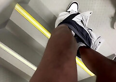 Hot and busty asian milf takes a BBC in public POV