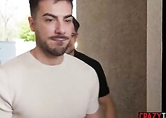 Hawt playgirl drank giant schlong and enjoyed anal sex and coarse trheesome rimming