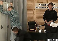 Muscle gay rough sex with facial