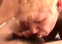 Russian granny Margo anal fucks two boys