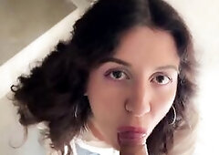 Chick Katty West asks Random Man to Cum on Her Face for a Public Cumwalk