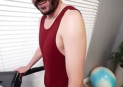 Fag, fingering ass, bearded