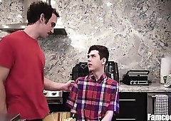 Thorough Inspection Of His Sons Mouth With His Dick