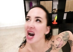 Chubby MILF in group sex