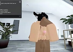 Insatiable femboy getting used like a toy on Roblox Condo