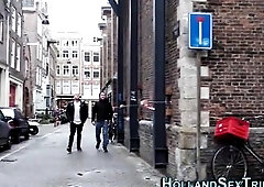 Real prostitute gives oral sex and gets twat eaten for cash