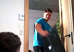 Hunks Marcus Mcneil And Felix Trainor Take Turns Getting Spit Roasted By Malik Delgaty