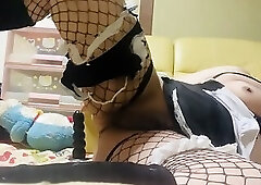 Maid maki japanes anal slave