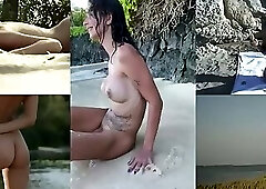 Gorgeous butts on the beach